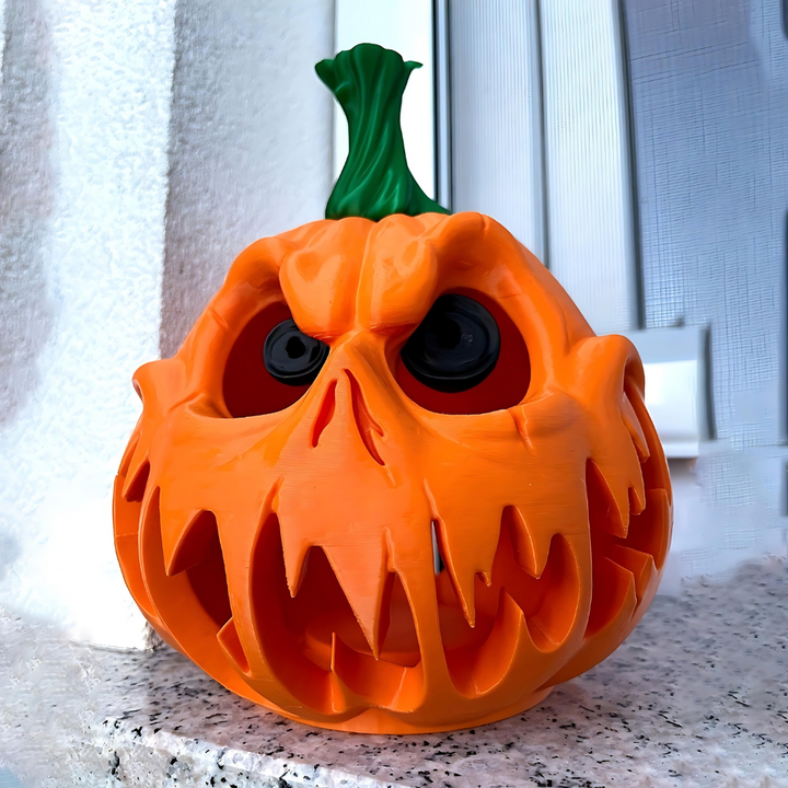 Glowing Grin Pumpkin Lamp